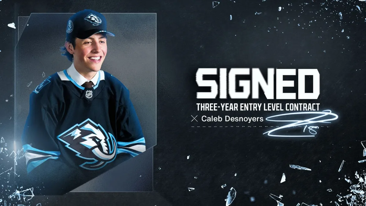 Caleb Desnoyers Signs with Utah Mammoth: A New Chapter Begins