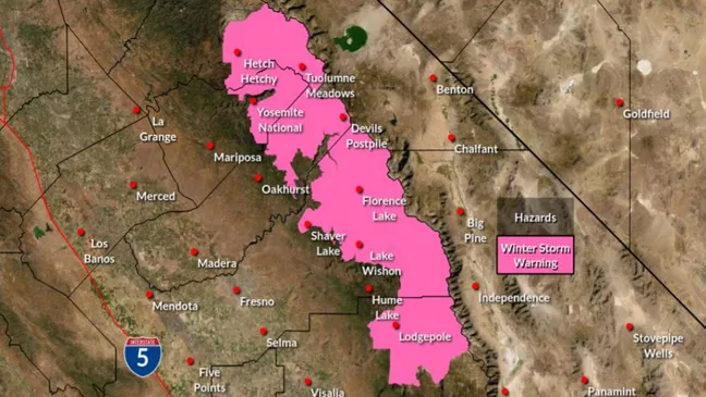 Winter storm warning sierra nevada: Severe Winter Storm Warning in Sierra Nevada: Travel Disruptions Expected