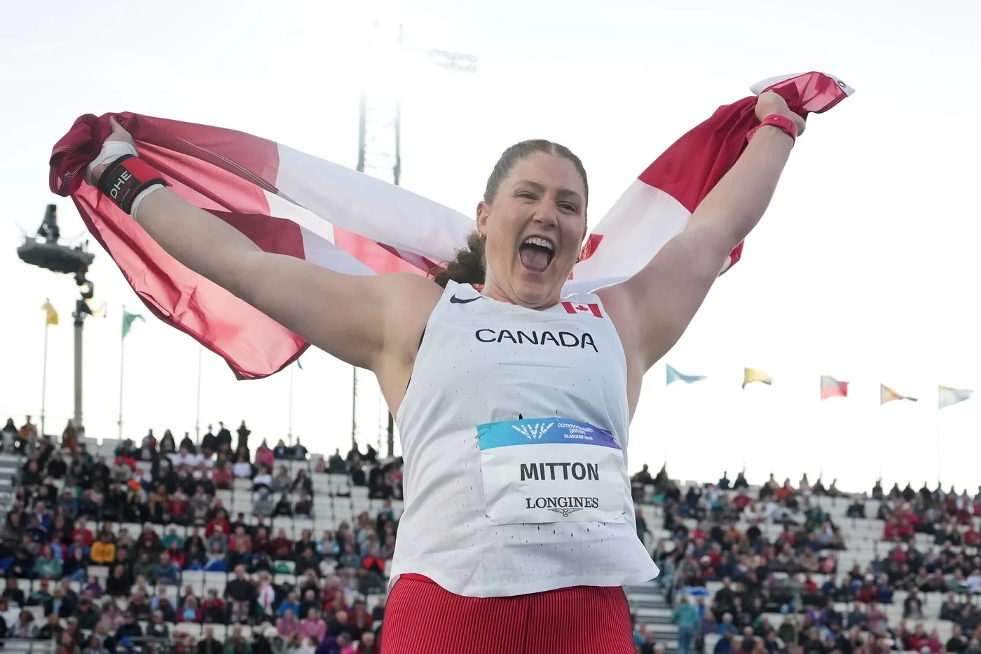 Canada's Sarah Mitton repeats as shot put champion at Commonwealth Games