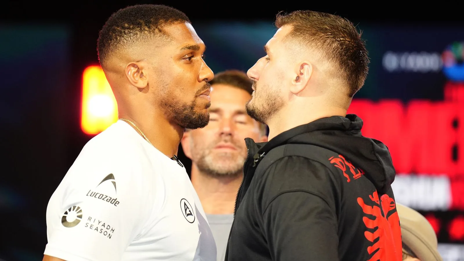 Joshua recovers from two knockdowns to defeat Prenga in second round