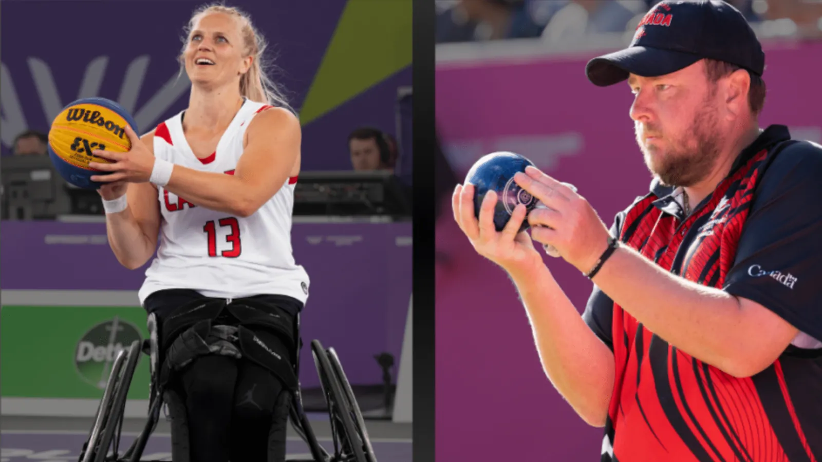 Kady Dandeneau of Pender Island named Canadian flag bearer, and lawn bowler Ryan Bester the baton carrier at the Opening Ceremony of the 2026 Commonwealth Games (Commonwealth Sport Canada Facebook)