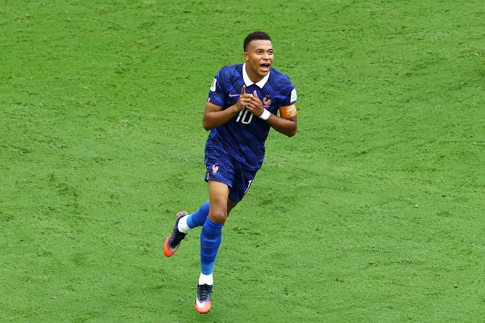 Mbappe celebrating